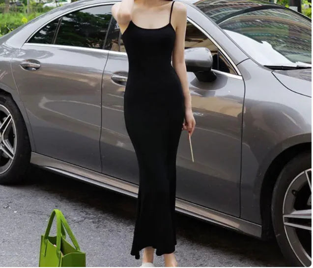 Graceful Online Influencer Strap Fishtail Dress For Women