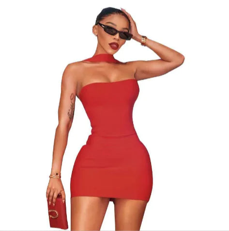 Slim-Fit Tube Top Dress